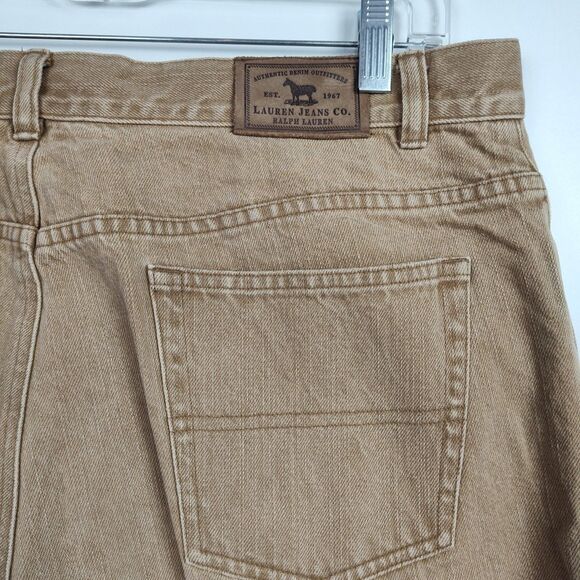 Lauren Jeans Co. Ralph Lauren Jeans Women's 16W Brown Straight-Leg - Picture 7 of 9